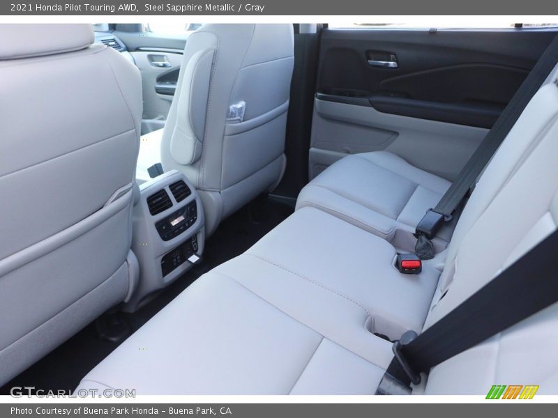 Steel Sapphire Metallic / Gray 2021 Honda Pilot Touring AWD