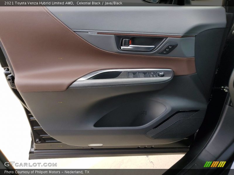Celestial Black / Java/Black 2021 Toyota Venza Hybrid Limited AWD