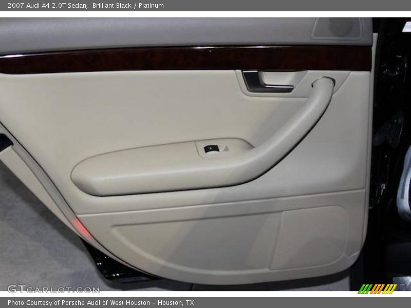 Brilliant Black / Platinum 2007 Audi A4 2.0T Sedan