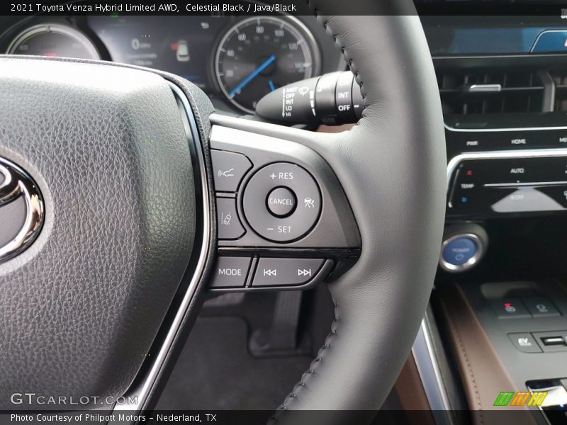 Celestial Black / Java/Black 2021 Toyota Venza Hybrid Limited AWD