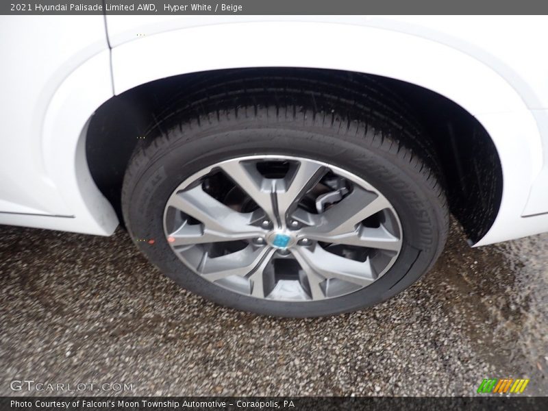 Hyper White / Beige 2021 Hyundai Palisade Limited AWD