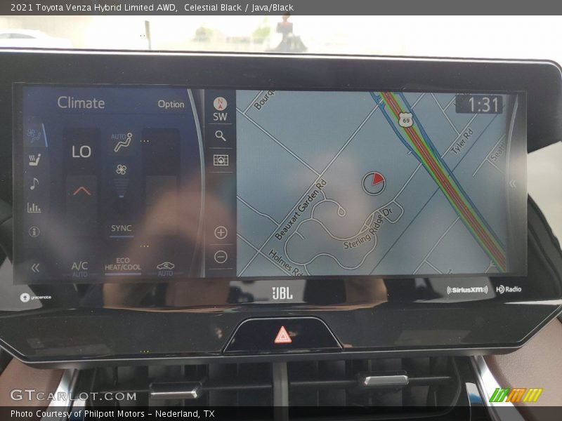 Celestial Black / Java/Black 2021 Toyota Venza Hybrid Limited AWD