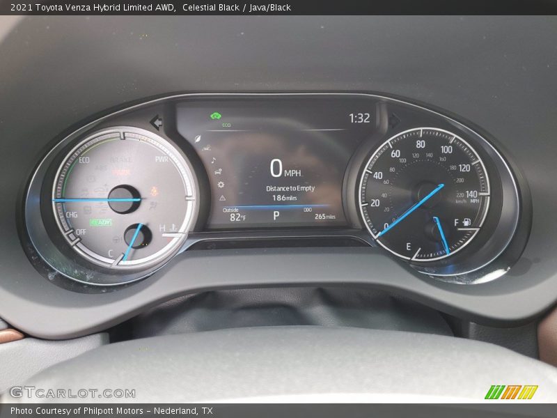 Celestial Black / Java/Black 2021 Toyota Venza Hybrid Limited AWD