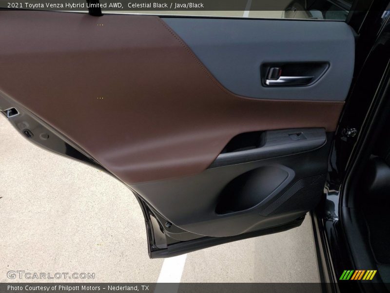 Celestial Black / Java/Black 2021 Toyota Venza Hybrid Limited AWD