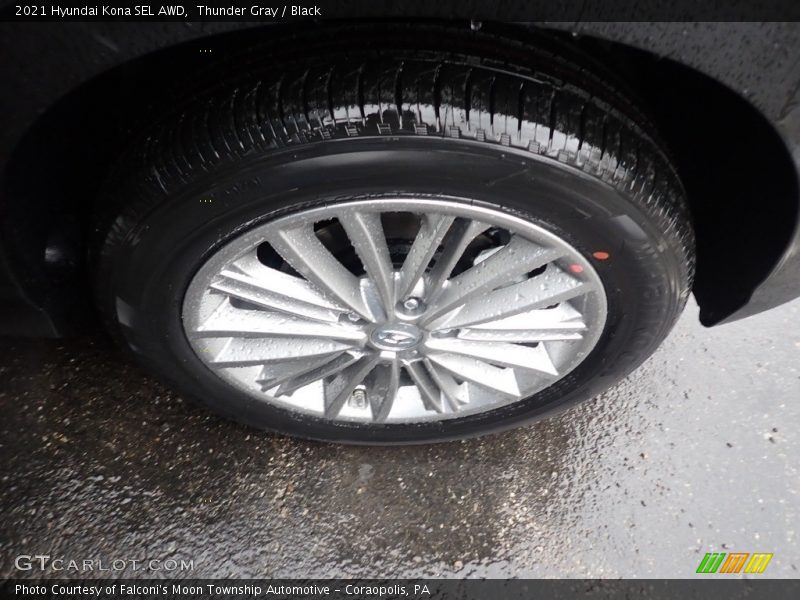 Thunder Gray / Black 2021 Hyundai Kona SEL AWD