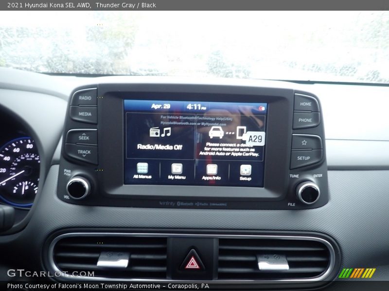 Thunder Gray / Black 2021 Hyundai Kona SEL AWD