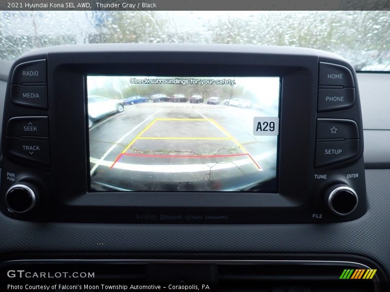 Thunder Gray / Black 2021 Hyundai Kona SEL AWD