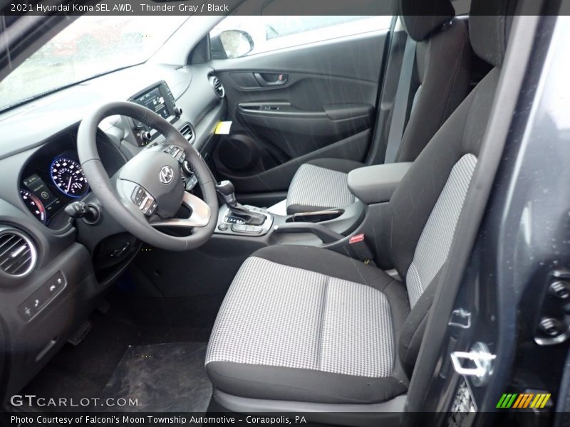 Thunder Gray / Black 2021 Hyundai Kona SEL AWD