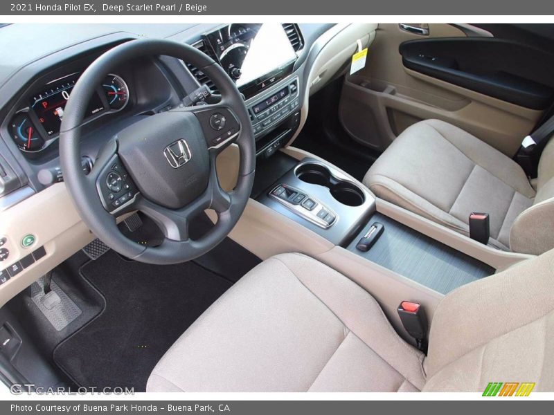  2021 Pilot EX Beige Interior