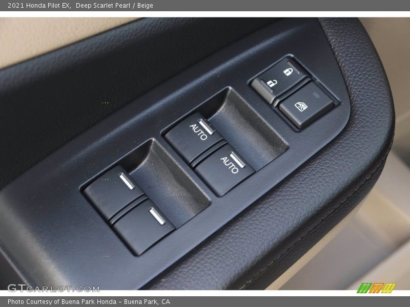 Deep Scarlet Pearl / Beige 2021 Honda Pilot EX