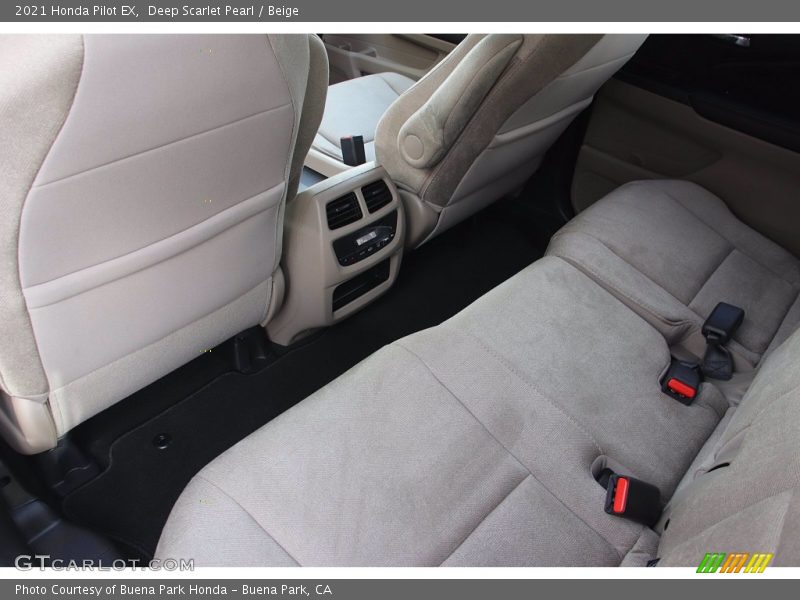 Deep Scarlet Pearl / Beige 2021 Honda Pilot EX