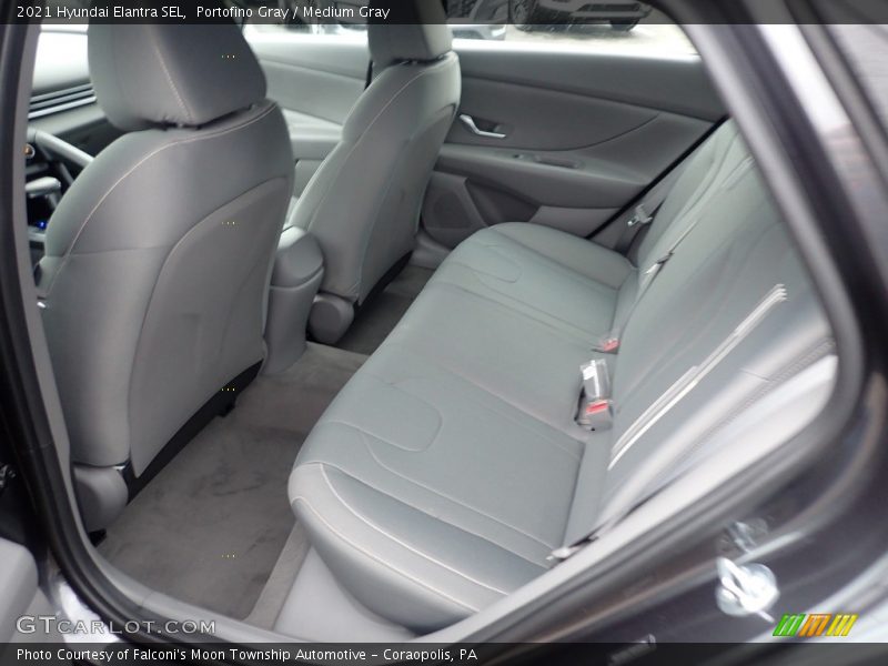 Portofino Gray / Medium Gray 2021 Hyundai Elantra SEL