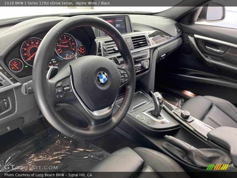 Alpine White / Black 2018 BMW 3 Series 328d xDrive Sedan