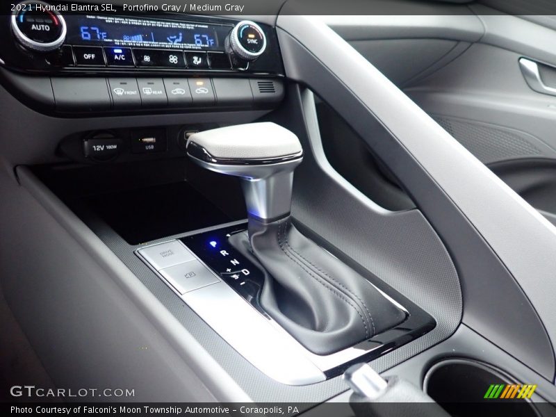 Portofino Gray / Medium Gray 2021 Hyundai Elantra SEL