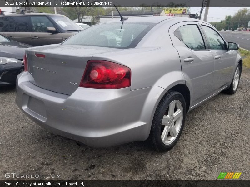 Billet Silver Metallic / Black/Red 2013 Dodge Avenger SXT
