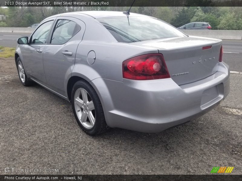 Billet Silver Metallic / Black/Red 2013 Dodge Avenger SXT