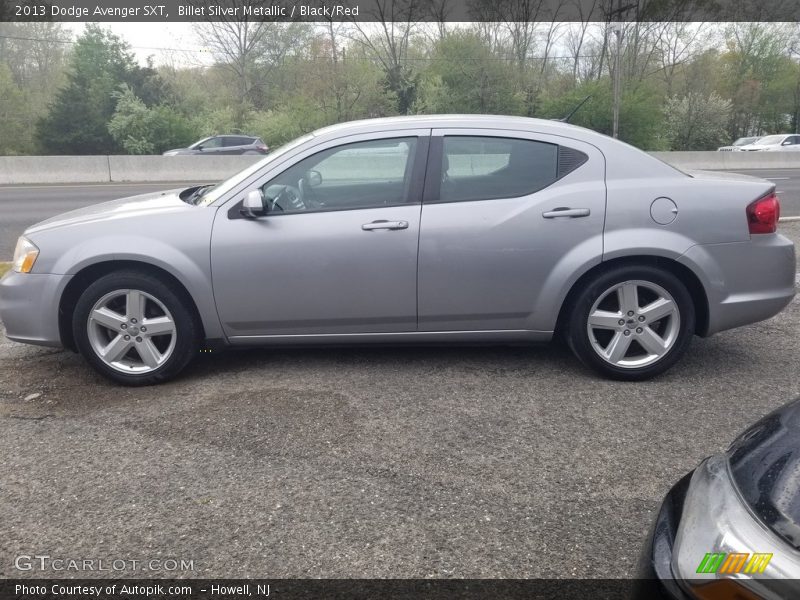 Billet Silver Metallic / Black/Red 2013 Dodge Avenger SXT