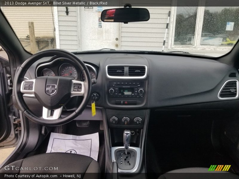 Billet Silver Metallic / Black/Red 2013 Dodge Avenger SXT