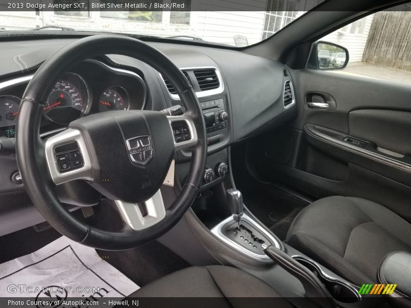Billet Silver Metallic / Black/Red 2013 Dodge Avenger SXT