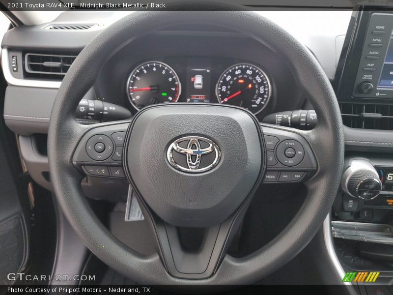 Midnight Black Metallic / Black 2021 Toyota RAV4 XLE