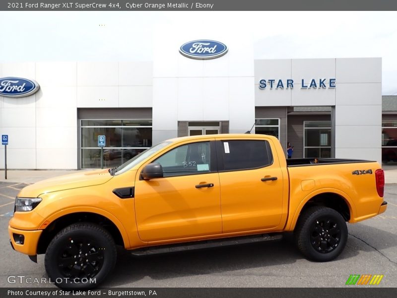 Cyber Orange Metallic / Ebony 2021 Ford Ranger XLT SuperCrew 4x4