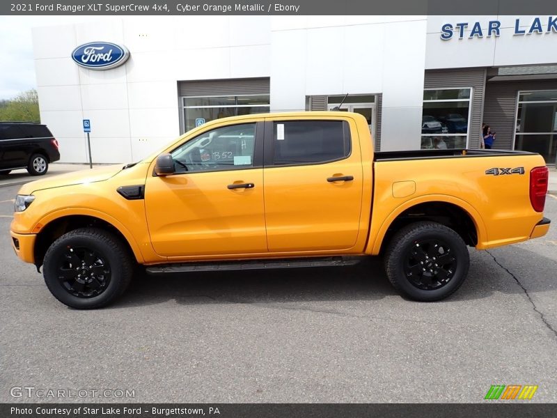 Cyber Orange Metallic / Ebony 2021 Ford Ranger XLT SuperCrew 4x4