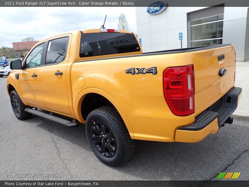 Cyber Orange Metallic / Ebony 2021 Ford Ranger XLT SuperCrew 4x4