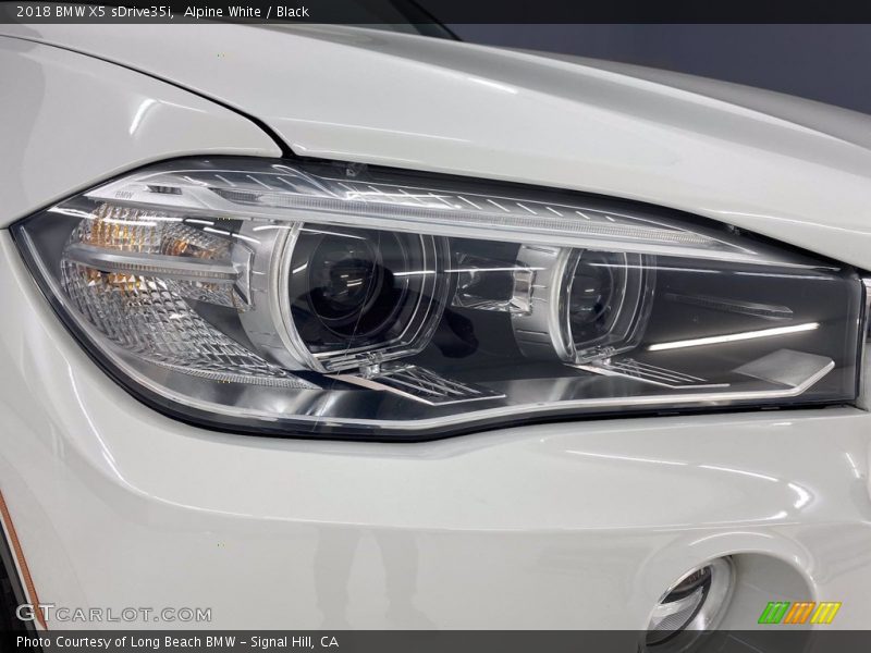 Alpine White / Black 2018 BMW X5 sDrive35i