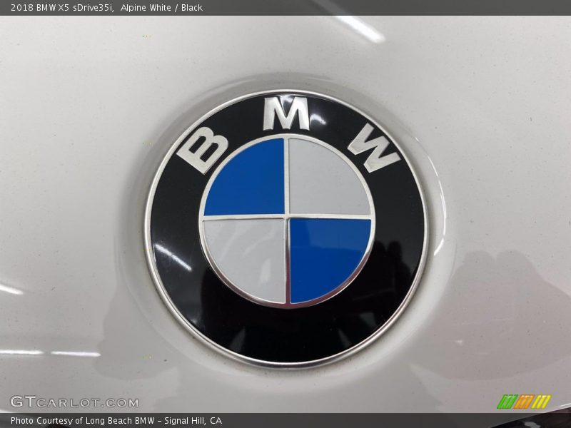 Alpine White / Black 2018 BMW X5 sDrive35i