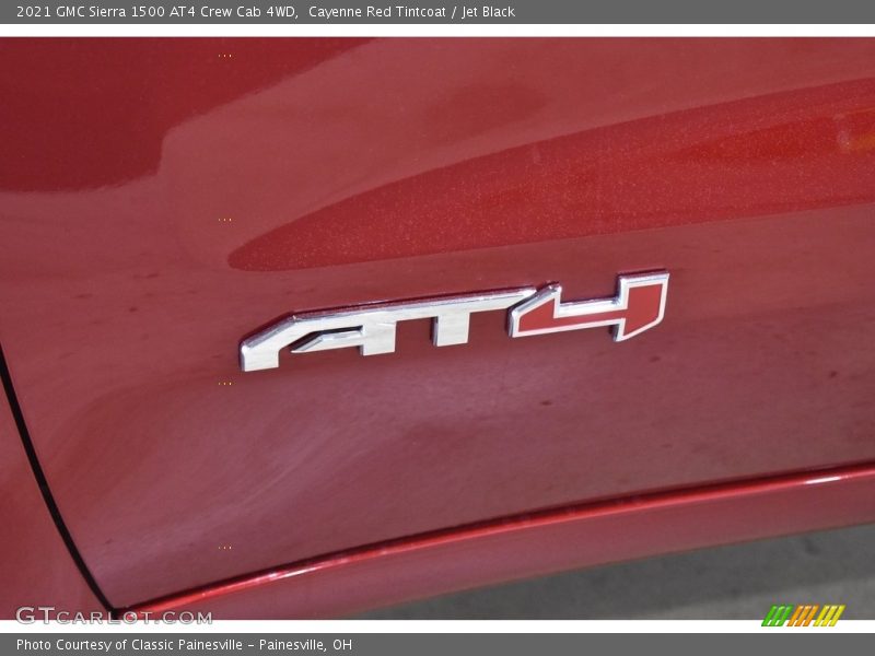 Cayenne Red Tintcoat / Jet Black 2021 GMC Sierra 1500 AT4 Crew Cab 4WD