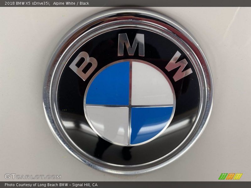 Alpine White / Black 2018 BMW X5 sDrive35i
