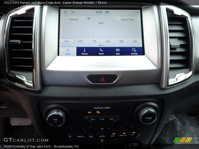 Cyber Orange Metallic / Ebony 2021 Ford Ranger XLT SuperCrew 4x4