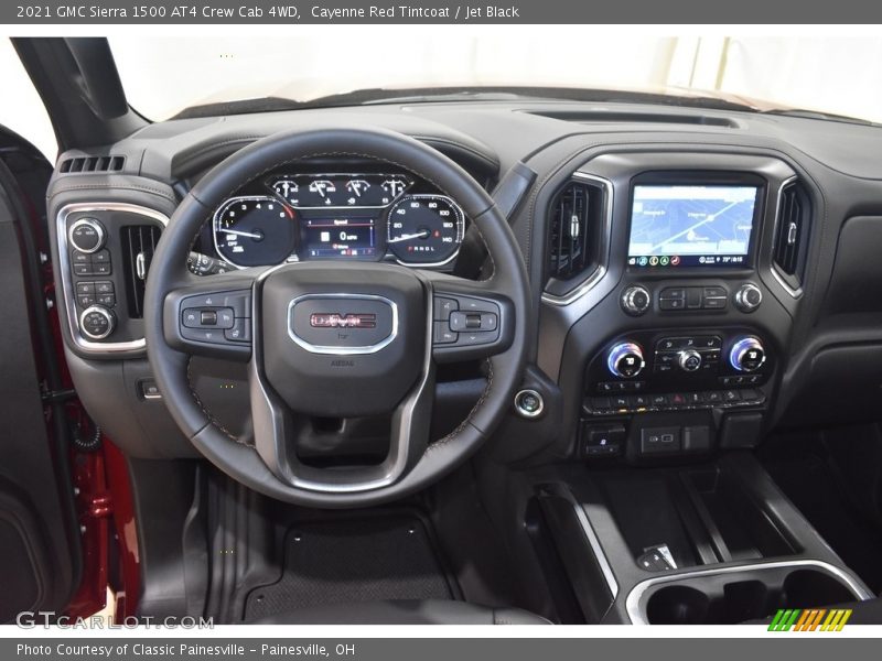 Cayenne Red Tintcoat / Jet Black 2021 GMC Sierra 1500 AT4 Crew Cab 4WD