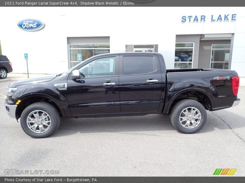 Shadow Black Metallic / Ebony 2021 Ford Ranger Lariat SuperCrew 4x4