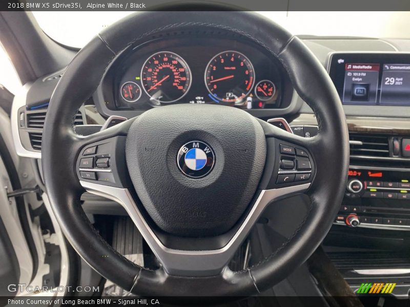 Alpine White / Black 2018 BMW X5 sDrive35i
