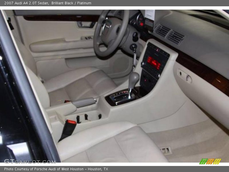 Brilliant Black / Platinum 2007 Audi A4 2.0T Sedan