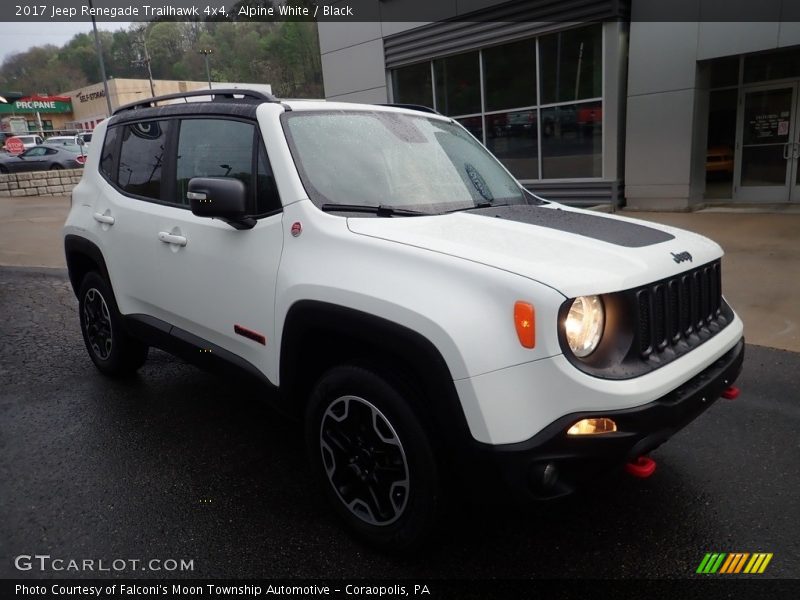 Alpine White / Black 2017 Jeep Renegade Trailhawk 4x4