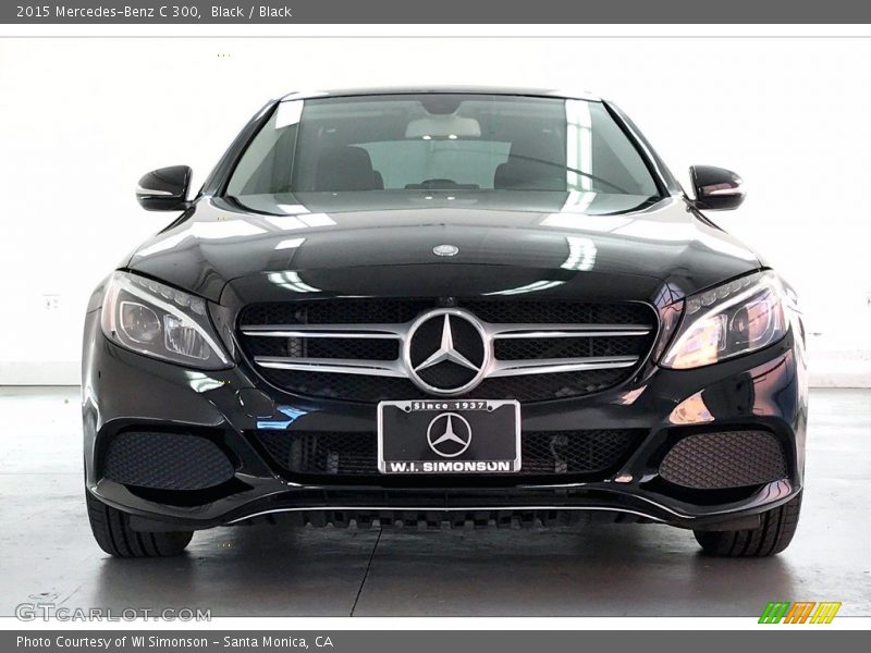 Black / Black 2015 Mercedes-Benz C 300