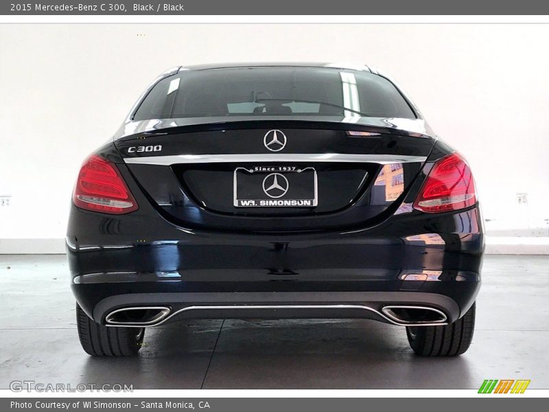 Black / Black 2015 Mercedes-Benz C 300