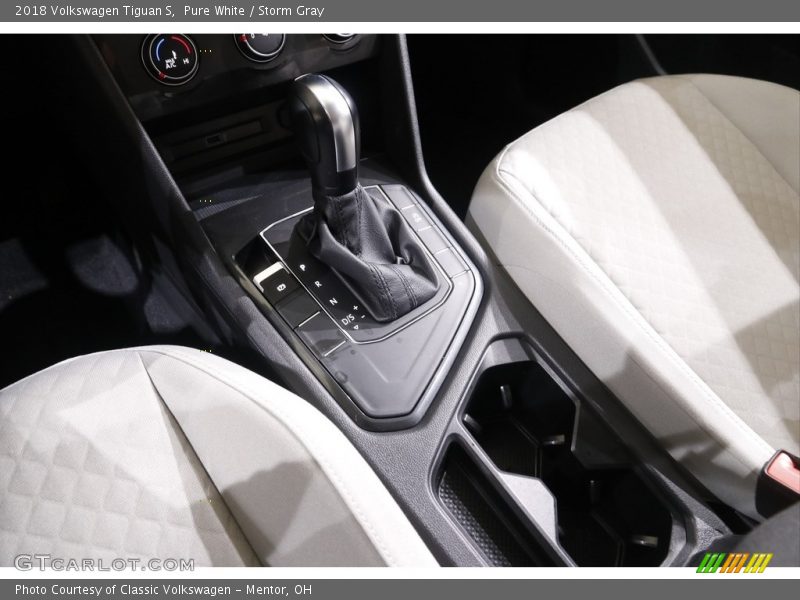 Pure White / Storm Gray 2018 Volkswagen Tiguan S