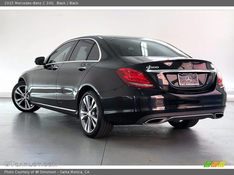 Black / Black 2015 Mercedes-Benz C 300