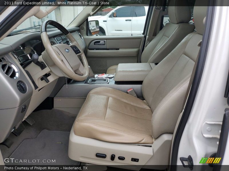 White Platinum Tri-Coat / Stone 2011 Ford Expedition Limited