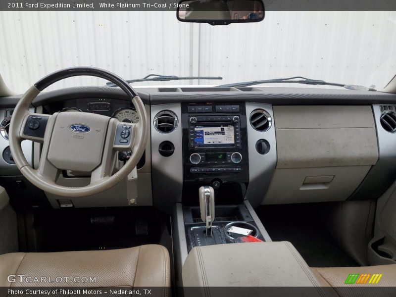 White Platinum Tri-Coat / Stone 2011 Ford Expedition Limited