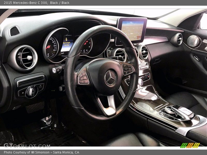 Black / Black 2015 Mercedes-Benz C 300