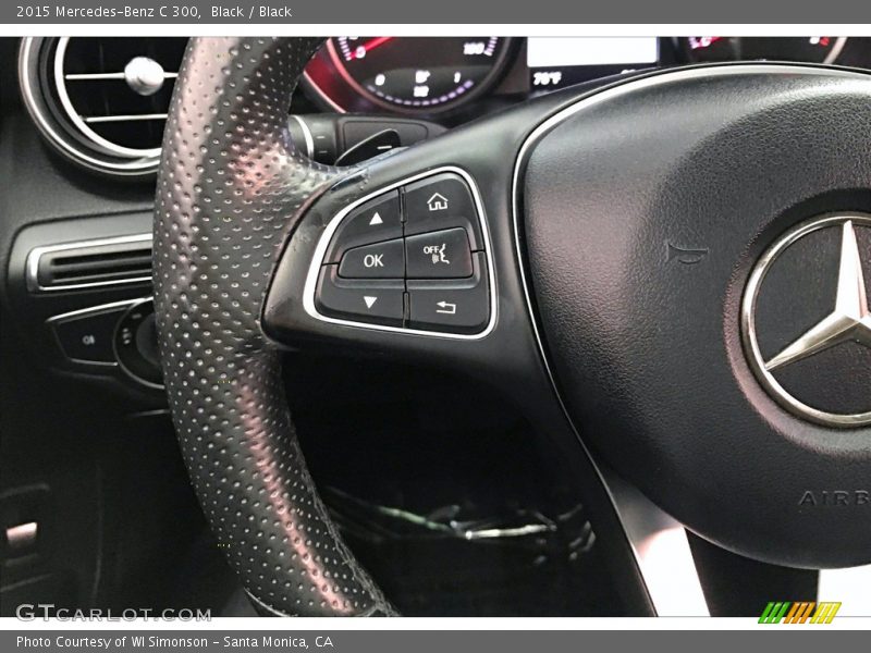 Black / Black 2015 Mercedes-Benz C 300