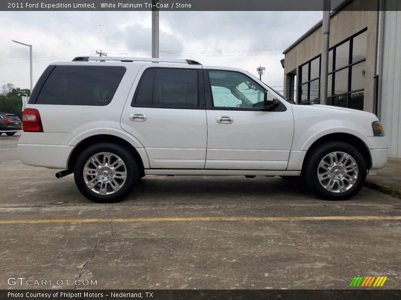 White Platinum Tri-Coat / Stone 2011 Ford Expedition Limited