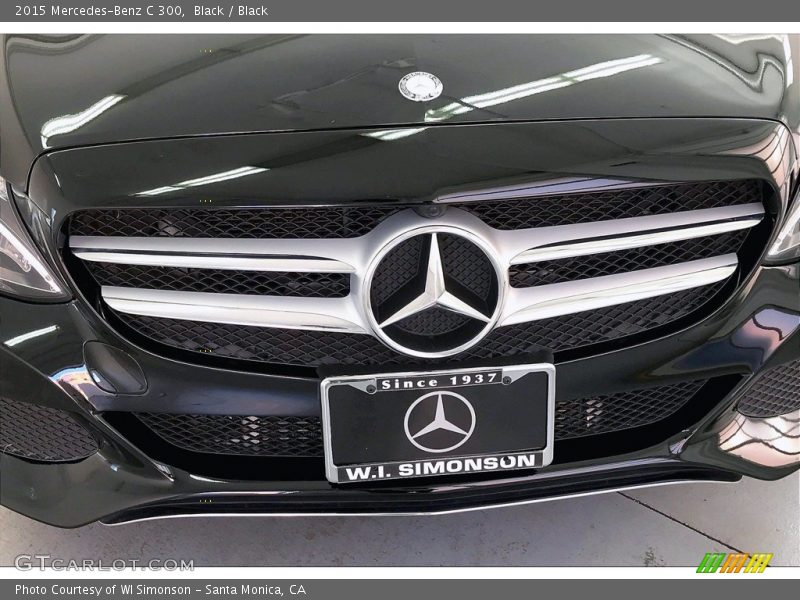 Black / Black 2015 Mercedes-Benz C 300