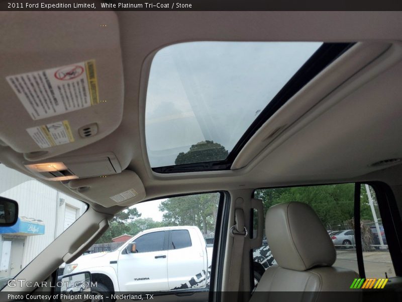 White Platinum Tri-Coat / Stone 2011 Ford Expedition Limited