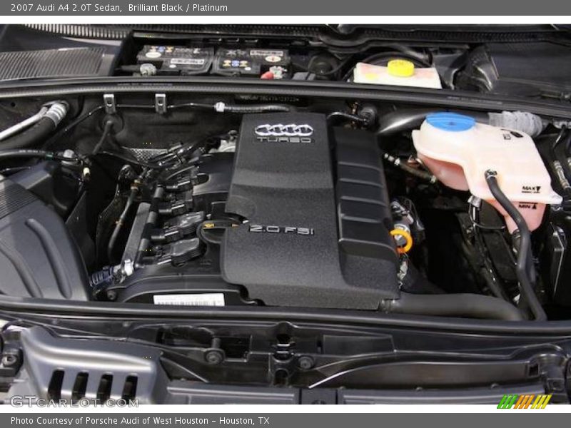 Brilliant Black / Platinum 2007 Audi A4 2.0T Sedan