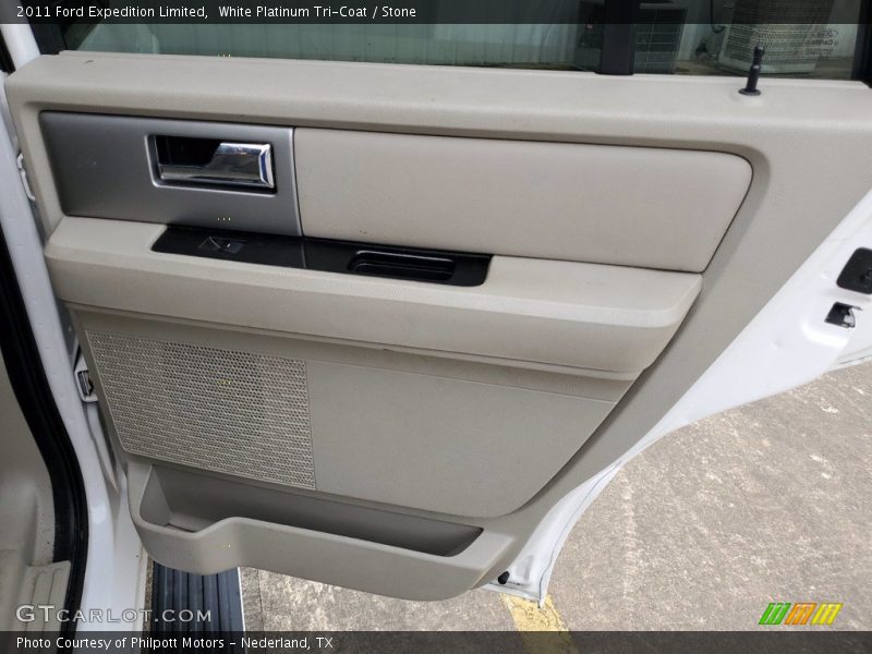 White Platinum Tri-Coat / Stone 2011 Ford Expedition Limited